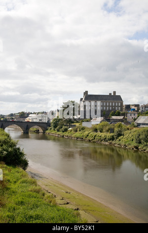 Carmarthen, West Wales. Foto Stock