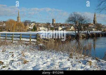 Inverno, Stamford, Lincolnshire, England, Regno Unito Foto Stock