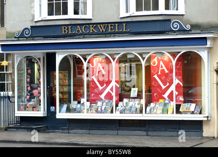 Blackwell bookshop, Broad Street, Oxford, Oxfordshire, England, Regno Unito Foto Stock