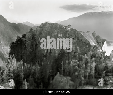 Stawamus Chief, Squamish, British Columbia, Canada, tilt-shift Foto Stock