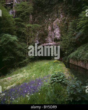 Cheddar Gorge, Somerset, Inghilterra - Wookey Hole grotta Foto Stock