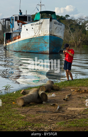 Playa del Sol sul Rio Parana a San Ignacio, Misiones, Argentina. Foto Stock