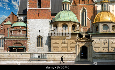 Zygmunt cappella, la cattedrale del Wawel a Cracovia Polonia Foto Stock