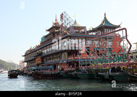 Il ristorante galleggiante Jumbo in Hong Kong Aberdeen Foto Stock