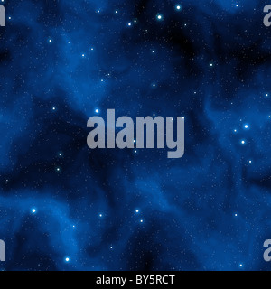 Seamless Starfield incandescente con stelle di notte Foto Stock