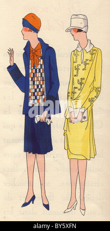 1920s le donne della moda da AGB. Foto Stock