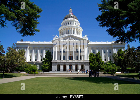 La California State Capitol Building a Sacramento, California, Stati Uniti d'America. Foto Stock