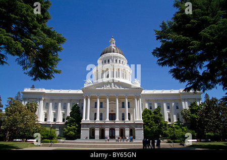 La California State Capitol Building a Sacramento, California, Stati Uniti d'America. Foto Stock