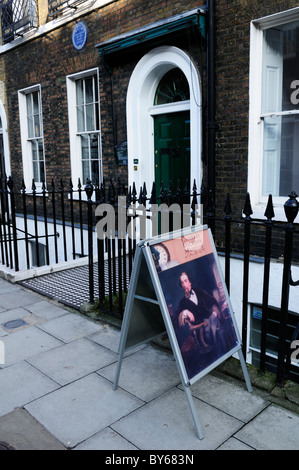 Charles Dickens Museum, Doughty Street, Holborn, Londra, Inghilterra, Regno Unito Foto Stock