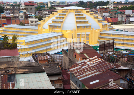 Psar Thmei Mercato Centrale di Phnom Penh Cambogia Foto Stock