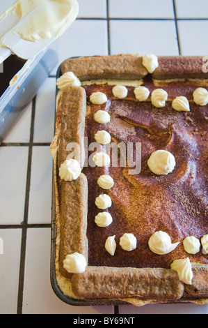 Tiramisù fatti in casa Foto Stock