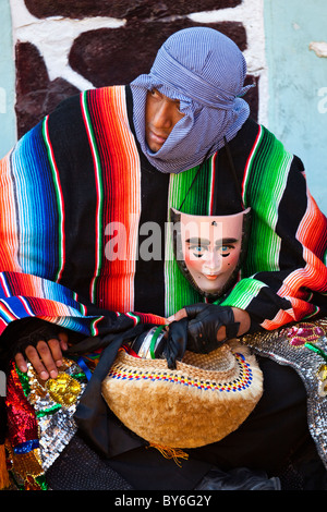 Parachico al Fiesta Grande o il Grand Festival, Chiapa de Corzo, Chiapas, Messico Foto Stock