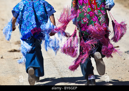 San Sebastian festival, Zinacantán, Chiapas, Messico Foto Stock