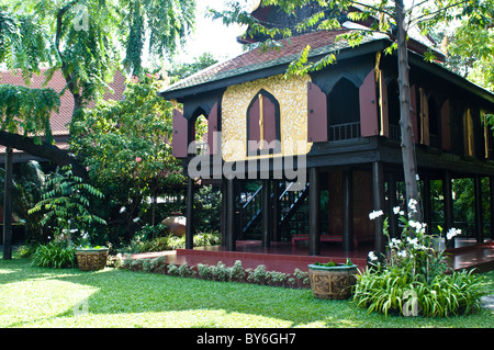 Padiglione di lacca, Suan Pakkad Palace Museum, Bangkok, Thailandia Foto Stock