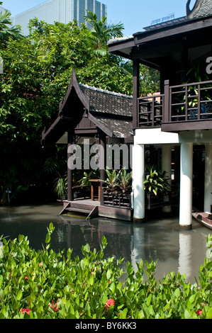 Pavilion, Suan Pakkad Palace Museum, Bangkok, Thailandia Foto Stock