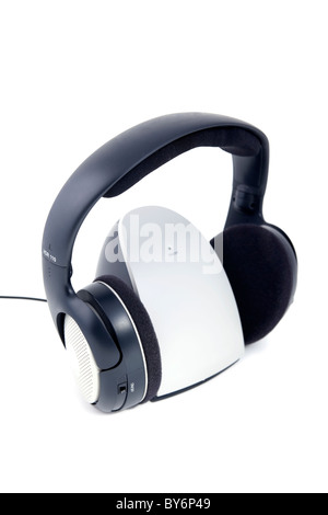 Hi-fi cuffie senza fili isolati su bianco ифслпкщгтв Foto Stock