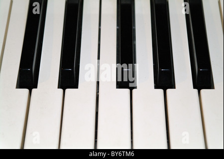 Il sintetizzatore della tastiera vicino. Foto Stock