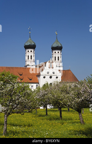 Monastero di Benediktbeuern, Benediktbeuern, Alta Baviera, Germania Foto Stock