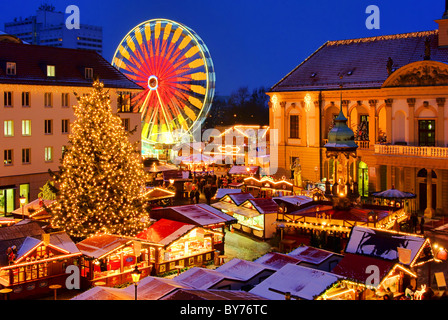 Magdeburg Weihnachtsmarkt - Magdeburg mercatino di Natale 03 Foto Stock