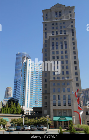 Atlanta Georgia, Buckhead, Peachtree Street, grattacieli grattacieli edifici edificio uffici, di lusso, commerciale, moderno, architettura d Foto Stock