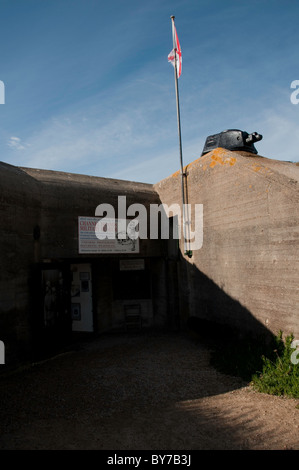 WW2 bunker tedesco presso il Museo Militare, St Ouens Bay Jersey Foto Stock