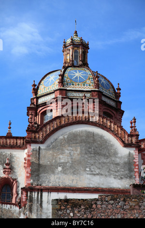 Santa Prisca Chiesa, Taxco, città coloniale ben noto per i suoi mercati d'argento, Guerrero Membro, Messico, America del Nord Foto Stock