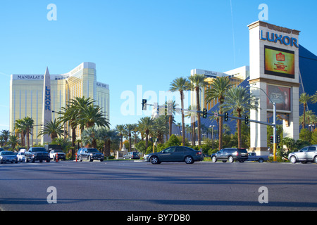 Mandalay Bay, Luxor Hotel famoso Casino - Las Vegas Boulevard - la striscia Foto Stock