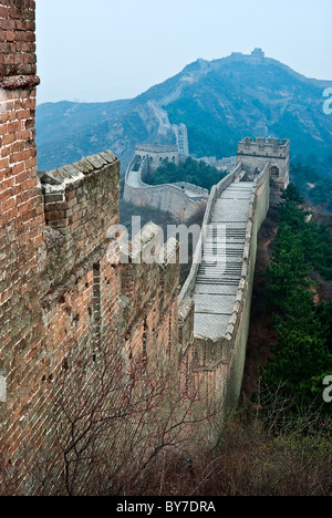 Asia, Cina Hebei, Luanping County, Chengde. La Grande Muraglia della Cina a Jinshanling. Foto Stock