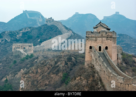 Asia, Cina Hebei, Luanping County, Chengde. La Grande Muraglia della Cina a Jinshanling. Foto Stock