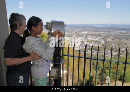 Chattanooga Tennessee, Lookout Mountain, Incline Railway, vista panoramica, valle, piattaforma, madre mamma, genitore, genitori, figlia, asiatici immigrati etnici Foto Stock