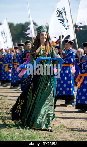 ULAN-UDE, Russia - 17 Luglio: La quarta sessione generale del mondo dei Mongoli Convenzione, luglio 17, 2010, Ulan-Ude, Buryatia Foto Stock