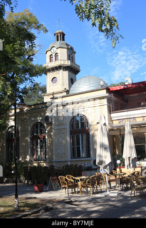 Torre dell'orologio di Varna, Bulgaria Foto Stock