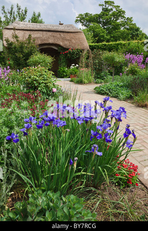 Il garden cottage a RHS Rosemoor giardino, grande Torrington, Devon, Inghilterra Foto Stock