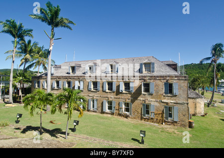 Rame e legname Store Hotel a Nelsons Dockyard Parco Nazionale a English Harbour Antigua Foto Stock