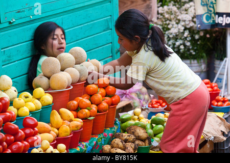 Mercado Municipal, San Cristobal de las Casas (Jovel), Chiapas, Messico Foto Stock