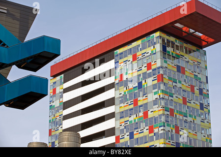 Edificio Colorium dall architetto William Alsop, Medienhafen, Dusseldorf, Germania. Foto Stock