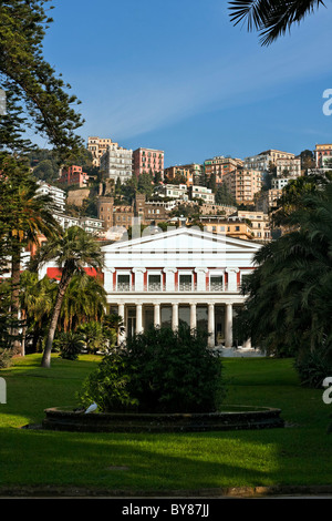 Villa Pignatelli, neoclassica e il Museo Principe Diego Aragona Pignatelli Cortes, Napoli Campania Italia Foto Stock