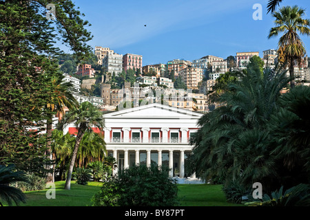 Villa Pignatelli, neoclassica e il Museo Principe Diego Aragona Pignatelli Cortes, Napoli Campania Italia Foto Stock