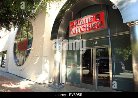 JAMIE È LA CUCINA JAMIE OLIVER rivoluzione alimentare serie TV CUCINA PROVA A LOS ANGELES Los Angeles California USA 21 Gennaio 2011 Foto Stock