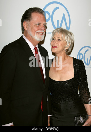 TAYLOR HACKFORD Helen Mirren 22ND PRODUTTORI ANNUALE Guild of America Award BEVERLY HILLS LOS ANGELES CALIFORNIA USA 22 Janua Foto Stock