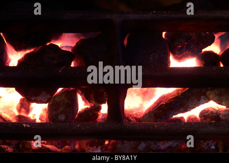 Il carbone fuoco burnglo antracite non fumogeno carburante nel Regno Unito Foto Stock