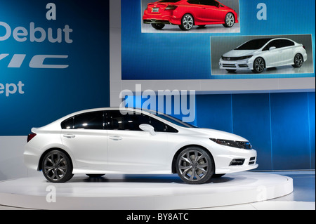 Honda Civic concetto alla 2011 North American International Auto Show di Detroit Foto Stock