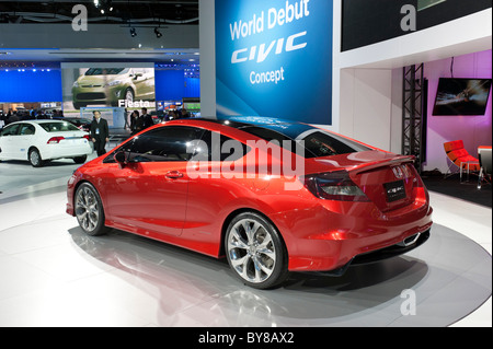 2012 Honda Civic concetto alla 2011 North American International Auto Show di Detroit Foto Stock