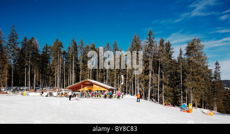 Le Casette si trova a Plan de Corones Val Badia Trentino Alto Adige Italia Foto Stock