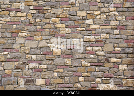 Muro di pietra texture per designer e artisti 3d Foto Stock