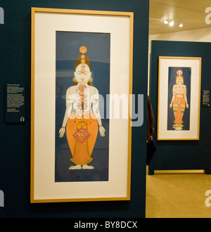 'Il giardino e il cosmo: Royal dipinti di Jodhpur' mostra presso il British Museum London REGNO UNITO Foto Stock