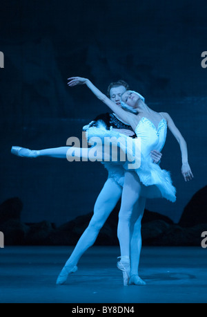 Malinsky Balletto dell esecuzione di Swan Lake presso la Royal Opera House London REGNO UNITO Foto Stock
