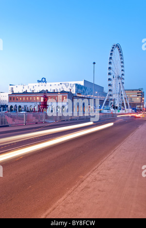 Point Village di notte Foto Stock