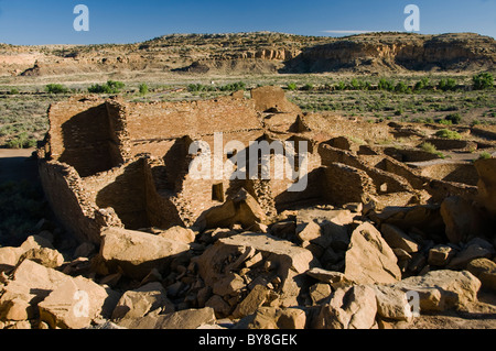 Abitazioni di roccia alla cultura Chaco National Historical Park New Mexico Foto Stock