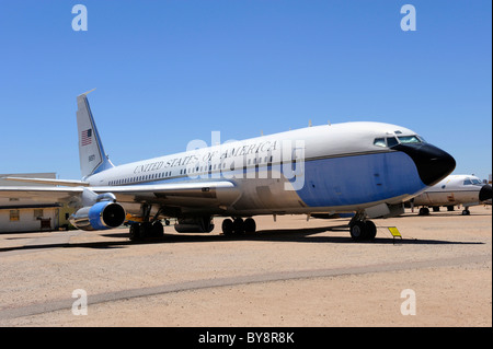 Libertà o Air Force I Boeing VC-Pima 137B Air & Space Museum Tuscon Arizona JFK John Kennedy piano Foto Stock